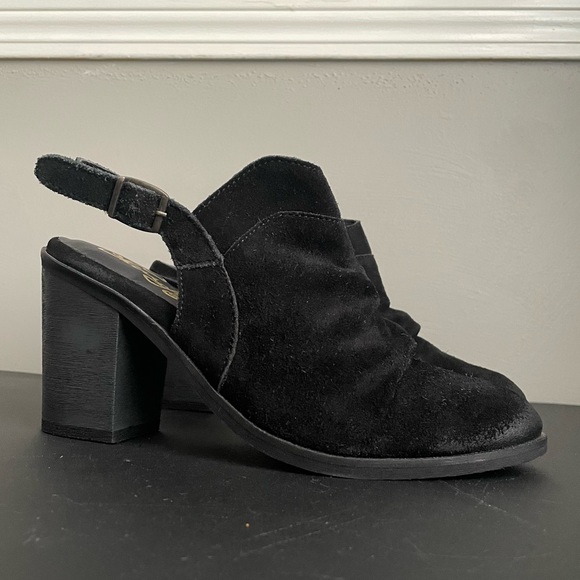 Naughty Monkey Women's Arizona Suede Distressed
Mule Slingback Pump Black Size 8 - Picture 5 of 12